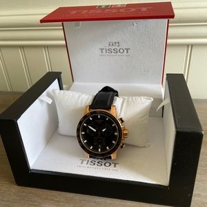 Tissot Supersport Chrono Rose PVD Black Dial Watch, 45.5mm